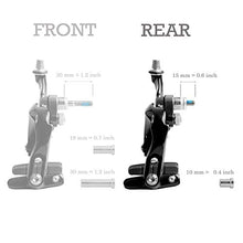 Load image into Gallery viewer, Tektro R559 Bike Bicycle Long Reach Brake Calipers for Old School Road Bike 700C Frames Only 55-73mm Black Rear
