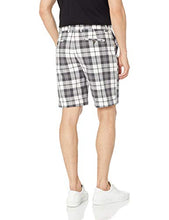 Load image into Gallery viewer, Amazon Essentials Men's Classic-Fit 9" Short, Grey Plaid, 40
