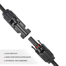 Load image into Gallery viewer, BougeRV Solar Connectors Y Branch Parallel Adapter Cable Wire Plug Tool Kit for Solar Panel
