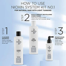 Load image into Gallery viewer, Nioxin System 1 Shampoo &amp; Conditioner Prepack, Natural Hair with Light Thinning, Pumps Included, 33.8 fl oz

