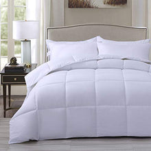 Load image into Gallery viewer, WhatsBedding Down Alternative Quilted Comforter - All Season White Lightweight Duvet Insert or Stand-Alone Comforter with Corner Tabs - King Size（102×90 Inch）
