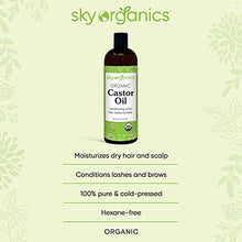 Load image into Gallery viewer, Sky Organics USDA Organic Castor Oil + USDA Organic Jojoba Oil + Fractionated Coconut Oil Bundle
