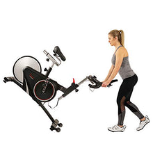 Load image into Gallery viewer, Sunny Health &amp; Fitness Magnetic Rear Belt Drive Indoor Cycling Bike with RPM Cadence Sensor - SF-B1709, Black
