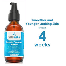Load image into Gallery viewer, Peptide Complex Serum/Collagen Booster for the Face with Hyaluronic Acid and Chamomile Extract - Anti Aging Peptide Serum, Reduces Wrinkles, Heals and Repairs Skin - Tightening Effect - 1 fl oz
