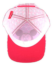 Load image into Gallery viewer, Disney Girls Minnie Mouse Cotton Baseball Cap with 3D Bowtique Bow (Toddler/Little Girls), Size Age 2-4, Minnie Mouse Hearts
