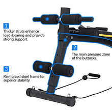 Load image into Gallery viewer, Doufit Adjustable Sit Up Bench for Workout, WB-03 Abs Multi-Function Training Bench for Home Gym, Abdominal Workout Bench with 3 Adjustable Height Settings
