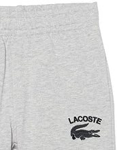 Load image into Gallery viewer, Lacoste Boy's Shorts with Adjustable Waist, Silver Chine, 6 Years
