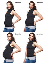 Load image into Gallery viewer, Maddie Moo Belly Band Seamless Maternity and Postpartum Shirt Extenders, Cotton, Large - Black, Heather Gray and White, Pack of 3
