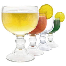Load image into Gallery viewer, Schooner Beer Glass - 21.5 Oz Extra Large Goblet Crystal Style LEAD Free Shrimp Cocktail, Coronaritas, Margaritas 4 PACK
