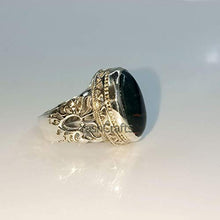 Load image into Gallery viewer, Blood Stone Solid 925 Sterling Silver Ring/Natural Bloodstone Gemstone Ring/Gorgeous Blood Stone Silver Ring, Handmade Jewelry, Women's Ring, Womens Bloodstone Ring, Valentine Day Gift Ring

