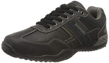 Load image into Gallery viewer, Dockers by Gerli Men's Low-Top Sneakers, Black Grey, 6.5
