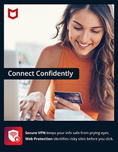Load image into Gallery viewer, McAfee Total Protection 2022 | 5 Device | Antivirus Internet Security Software | VPN, Password Manager &amp; Dark Web Monitoring Included | PC/Mac/Android/iOS | 1 Year Subscription | Key Card
