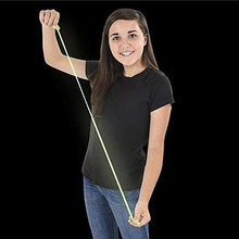 Load image into Gallery viewer, Kicko Glow in the Dark Stretch String - 12 Pack - 3 Neon Colors Educational Fidget Toy, Expands from 10 Inches to over 10 Feet - Ideal for Relaxation and Sensory Stimulation, Event Prizes, Night Party

