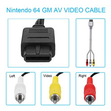 Load image into Gallery viewer, AV Composite Cable - 2.4M 9.5 Feet N64 AV Cable Composite Retro TV Audio Video Standard Cords Wire Cable for Nintendo 64 TV Games HDTV SNES Gamecube GC by FENGWANGLI
