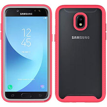 Load image into Gallery viewer, Phone Case for Samsung Galaxy J3 Orbit J 3 Star 2018 3J Achieve with Tempered Glass Screen Protector Clear Cover and Bumper Hybrid Cell Accessories Glaxay J3V V 3rd Gen SM J337A J337V J337 Cases Red
