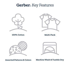 Load image into Gallery viewer, Gerber Baby Boys' 4 Pack Sleep 'N Play Footie, Star, 6-9 Months
