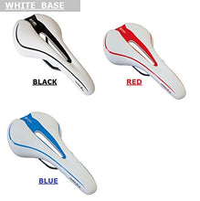 Load image into Gallery viewer, GORIX Bike Saddle Seat Comfortable Cushion with Rail Mountain Road Bicycle for Men and Women (GX-C19) (White×Celeste)
