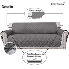 Load image into Gallery viewer, Easy-Going Sofa Slipcover Reversible Sofa Cover Water Resistant Couch Cover Furniture Protector with Elastic Straps for Pets Kids Children Dog Cat(Sofa, Gray/Light Gray)
