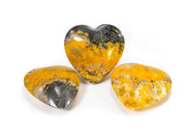 Load image into Gallery viewer, Bumblebee Jasper Puffy Heart- High Quality Healing 100% Natural &amp; Authentic Stone | Reiki, Meditation &amp; Spiritual Healing
