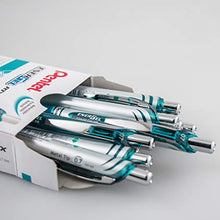 Load image into Gallery viewer, Pentel Gel Ink Pen, Retractable Gel Pen Metal Tip, 12 Pack, 0.7mm, Medium Point, Turquoise Blue (BL77-S3)
