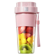 Load image into Gallery viewer, Portable Blender, 300W Rechargeable Personal Blender for Shakes and Smoothies, Mini Blender with Tritan Travel Cup for Sports, Travel, Gym, Home and Office, Pink
