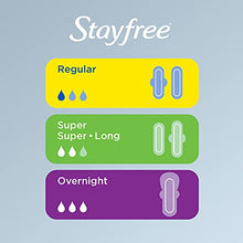 Load image into Gallery viewer, Stayfree Ultra Thin Regular Pads with Wings For Women, Reliable Protection and Absorbency of Feminine Moisture, Leaks and Periods, 36 count - Pack of 4
