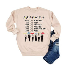 Load image into Gallery viewer, Friends TV Show Sweatshirt Women Long Sleeve Funny Fall Pullover Shirt Top size XL (Pink)
