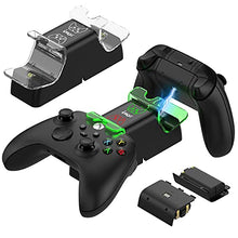 Load image into Gallery viewer, FYOUNG Dual Controller Charger Station Replacement for Xbox Series X/S, Charging Dock with 2 x 1400mAh Rechargeable Battery Pack and LED Indicator for Xbox Series X/S
