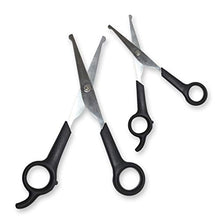 Load image into Gallery viewer, Pets First #1 Pet Grooming Scissors Body &amp; Facial Trimmer Durable Stainless Steel Blades. Rounded Tips Shears for Long Medium Short Thick Wiry Curly Hair. Lightweight Cutter for Dogs &amp; Cats. Set of 2
