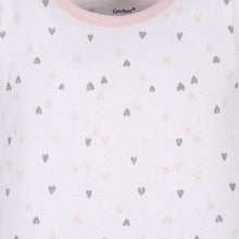 Load image into Gallery viewer, GERBER Baby Girls 4-Pack Short Sleeve Onesies Bodysuits, Pink Bunnies, 0-3 Months
