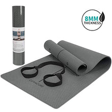 Load image into Gallery viewer, Yoga Mat Non Slip - Eco Friendly Exercise Fitness Mat with Carrying Strap, Workout Mat for Yoga, Pilates and Floor Exercises (72"X26"X 1/3")
