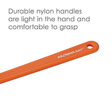Load image into Gallery viewer, Rachael Ray Tools and Gadgets Solid Spoonulas / Scraping Cooking Utensil Set - 9-1/2-Inch, 10-Inch, and 12-1/2, Blue
