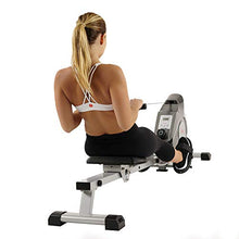 Load image into Gallery viewer, Sunny Health &amp; Fitness Magnetic Rowing Machine Rower w/ LCD Monitor
