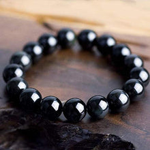 Load image into Gallery viewer, Ultimate Protection Bracelet - Handmade Natural Black Obsidian Bracelet - Gemstone 8mm Round Beads Natural Stone Yoga Bracelet - Stone Beaded Stretch Bracelet
