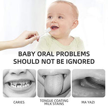 Load image into Gallery viewer, [50-Pack] Dear Bear Baby Oral Cleaner, Newborn Baby Tongue Cleaner with Paper Handle, Infant Toothbrush, Disposable Soft Gauze Baby Toothbrush for 0-36 Months Baby
