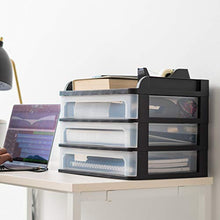 Load image into Gallery viewer, IRIS USA DDS-M3 Medium Desktop Drawer System, Black
