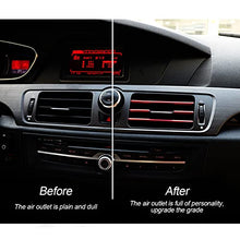 Load image into Gallery viewer, Car Air Conditioner Decoration Strip for Vent Outlet, 20 Pieces Universal Waterproof Bendable Air Vent Outlet Trim Decoration, Suitable for Most Air Vent Outlet, Car Interior Accessories (Red)
