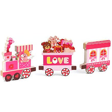 Load image into Gallery viewer,  3 Pieces Valentine Centerpiece Decorations Love Express Train Wooden Table Decorations Wedding Anniversary Centerpiece Signs
