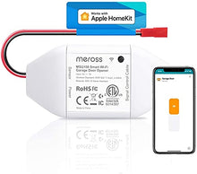 Load image into Gallery viewer, meross Smart Garage Door Opener Remote, Compatible with Apple HomeKit, Amazon Alexa, Google Assistant, SmartThings, Multiple Notification Modes, No Hub Needed
