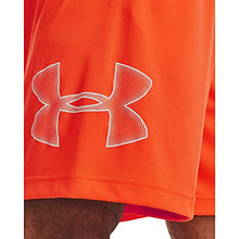 Load image into Gallery viewer, Under Armour mens Tech Graphic Shorts , Blaze Orange (825)/Black , Small

