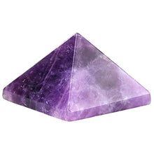 Load image into Gallery viewer, rockcloud Healing Crystal Amethyst Pyramid Metaphysical Stone Figurine
