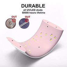 Load image into Gallery viewer, UV LED Nail Lamp, SUNUV Gel UV Light Nail Dryer for Gel Nail Polish Curing Lamp with Sensor 2 Timers SUN9C Pink Valentine Gift for Woman Girl
