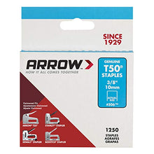 Load image into Gallery viewer, Arrow 506 Genuine T50 3/8-Inch Staples, 1250-Pack
