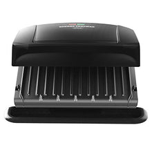Load image into Gallery viewer, George Foreman 4-Serving Removable Plate Grill and Panini Press, Black, GRP1060B
