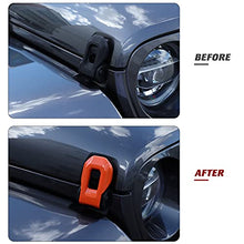 Load image into Gallery viewer, Hoolcar Hood Latch Lock Catch Brackets Cover for 2018-2021 Jeep Wrangler JL JLU &amp; 2020-2021 Gladiator JT, Orange
