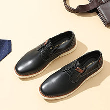 Load image into Gallery viewer, Bruno Marc Men's Oxford Dress Sneakers Business Casual Leather Dress Shoes Purpose-2 Black Size 11 M US
