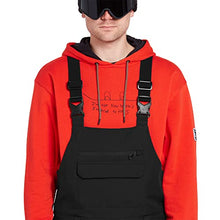 Load image into Gallery viewer, Volcom Men's Roan Bib Overall Snowboard Pant, black, Large
