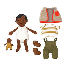 Load image into Gallery viewer, Manhattan Toy Playdate Friends Ellis Machine Washable and Dryer Safe 14 Inch Doll with Mini Bunny Stuffed Animal
