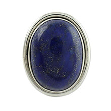 Load image into Gallery viewer, NOVICA Lapis Lazuli .925 Sterling Silver Cocktail Ring, Universe'
