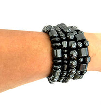 Load image into Gallery viewer, Acupress 4pcs/Set Hematite Powerful Magnetic Therapy Bracelets
